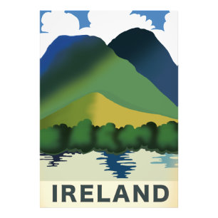 Irland Vintage-Reiseposter Fotodruck