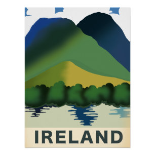 Irland Vintage-Reiseposter Poster