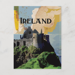 Irland Vintage-Reiseposter Postkarte