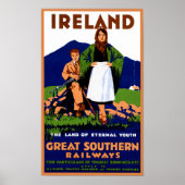 Irland Vintage Travel Poster (Vorne)