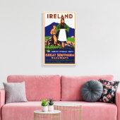 Irland Vintage Travel Poster Leinwanddruck (Insitu (Wohnzimmer))