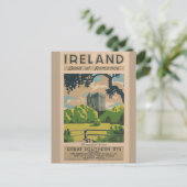 Irland Vintage Travel Postkarte (Stehend Vorderseite)
