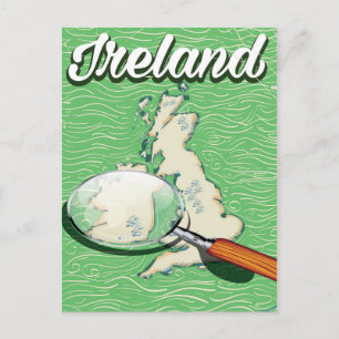 Irland Vintages Reiseplakat Postkarte