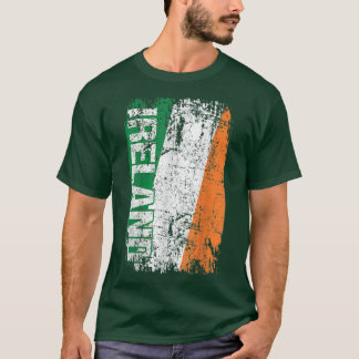 IRLAND-Vintages Retro-Irische Flagge T-Shirt