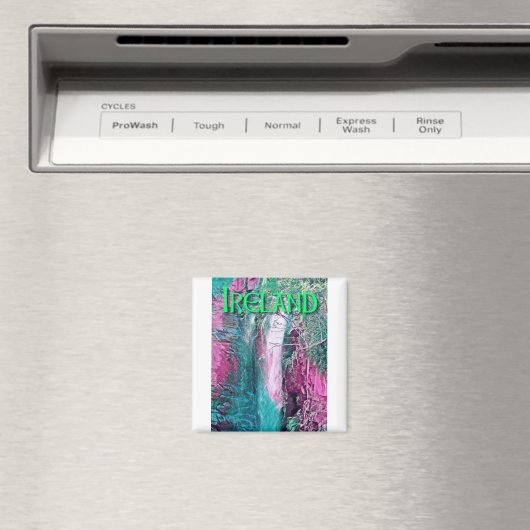 Irland Wasserfallmalerei Magnet (In Situ (Geschirrspüler))