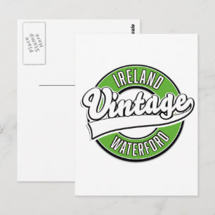 Irland Waterford Vintages Logo Postkarte
