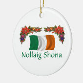 Irland-Weihnachten Keramikornament (Links)