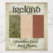Irland Weinetikett (Einzelnes Label)