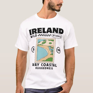 Irland: Wilde atlantische Route kustennahe Robusth T-Shirt
