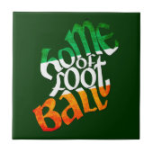 Irland Zuhause Football GAA Fliese (Vorderseite)