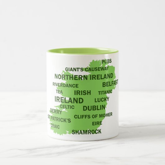 Irland Zweifarbige Tasse (Mittel)