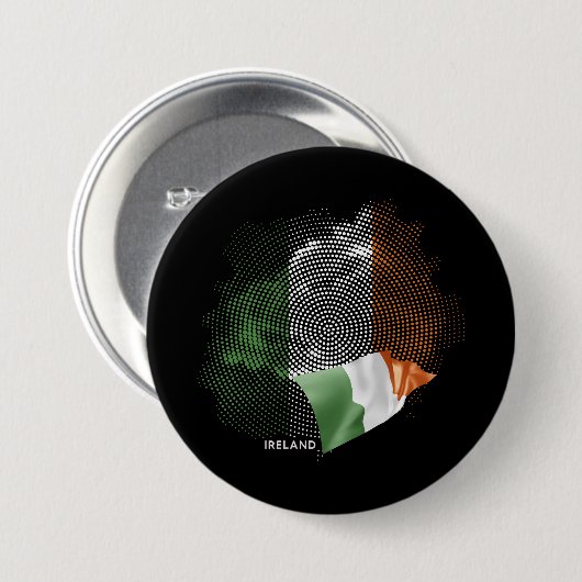 Irlandflagge Button (Vorne & Hinten)