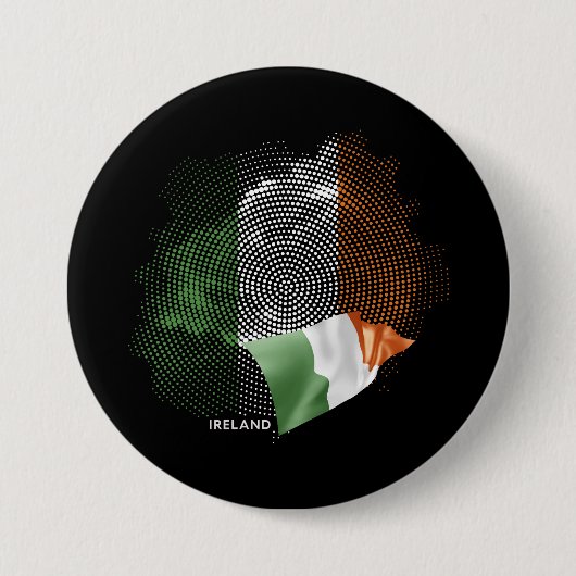 Irlandflagge Button (Vorderseite)