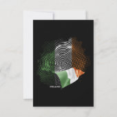 Irlandflagge Dankeskarte (Rückseite)