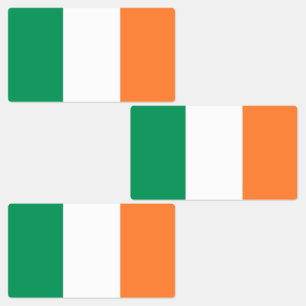 Irlandflagge Etiketten