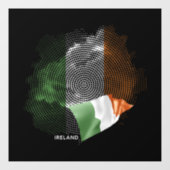 Irlandflagge Fensteraufkleber (Blatt)