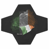 Irlandflagge Fußball (Flach)