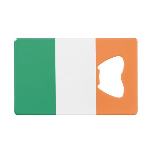Irlandflagge Geldbeutel Flaschenöffner (Vorderseite (Horizontal))