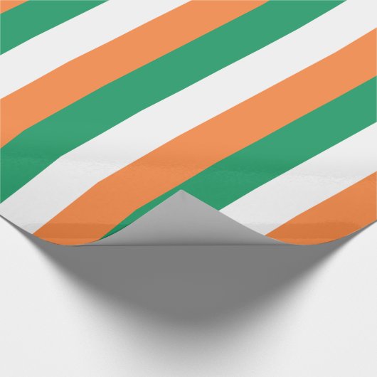 Irlandflagge Geschenkpapier (Ecke)