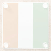Irlandflagge Glasuntersetzer (Rückseite)