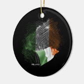 Irlandflagge Keramik Ornament (Links)