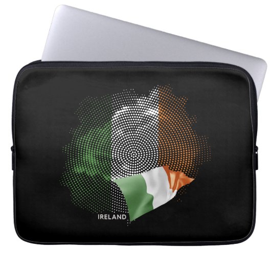 Irlandflagge Laptopschutzhülle (Vorderseite)