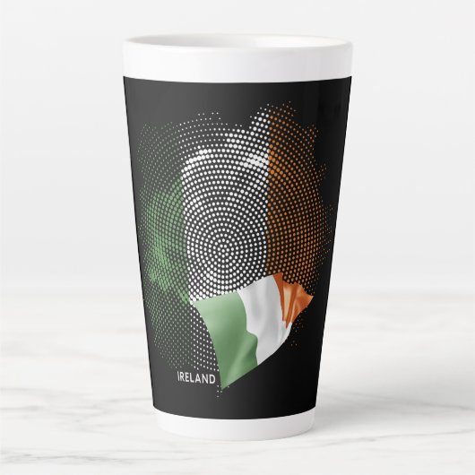 Irlandflagge Milchtasse (Vorderseite)