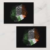 Irlandflagge Mitteilungskarte (Vorne/Hinten)