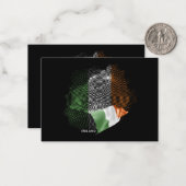 Irlandflagge Mitteilungskarte (Vorderseite/Rückseite Beispiel)