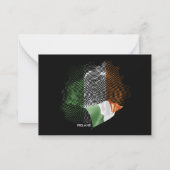 Irlandflagge Mitteilungskarte (Rückseite)