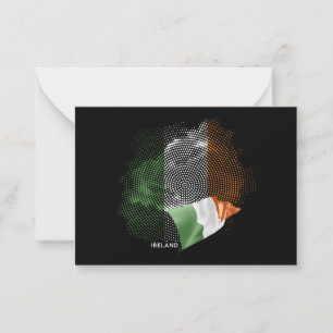Irlandflagge Mitteilungskarte