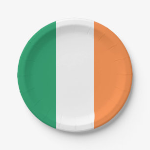 Irlandflagge Pappteller