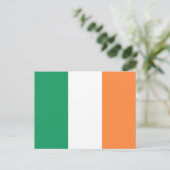 Irlandflagge Postkarte (Stehend Vorderseite)