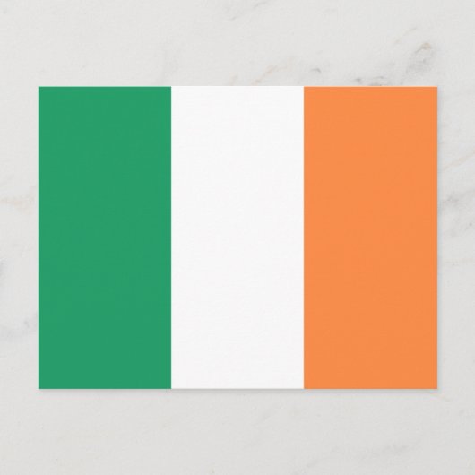 Irlandflagge Postkarte (Vorderseite)
