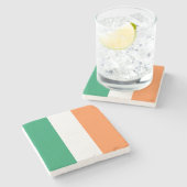 Irlandflagge Steinuntersetzer (Seitenansicht)