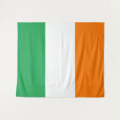 Irlandische Trikolore-Flagge Wandteppich (Vorderseite (Horizontal))