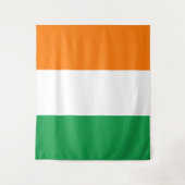 Irlandische Trikolore-Flagge Wandteppich (Vorderseite)