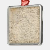 IrlandKarte von Arrowsmith Silbernes Ornament (Links)