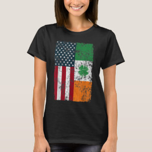 Irlands amerikanische Flagge Dual Citizen Patrioti T-Shirt