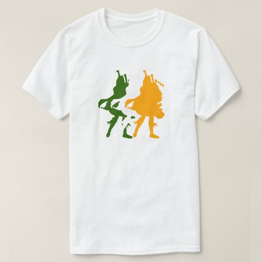 Irlands Bagpipers T-Shirt (Design vorne)
