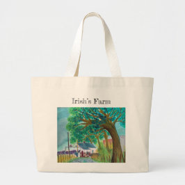 Irlands Bauernhof Jumbo Stoffbeutel