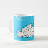 Irlands Dingle-Halbinsel Vintage-Karte Kaffeetasse (Vorderseite Links)