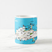 Irlands Dingle-Halbinsel Vintage-Karte Kaffeetasse (Mittel)