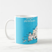 Irlands Dingle-Halbinsel Vintage-Karte Kaffeetasse (Links)