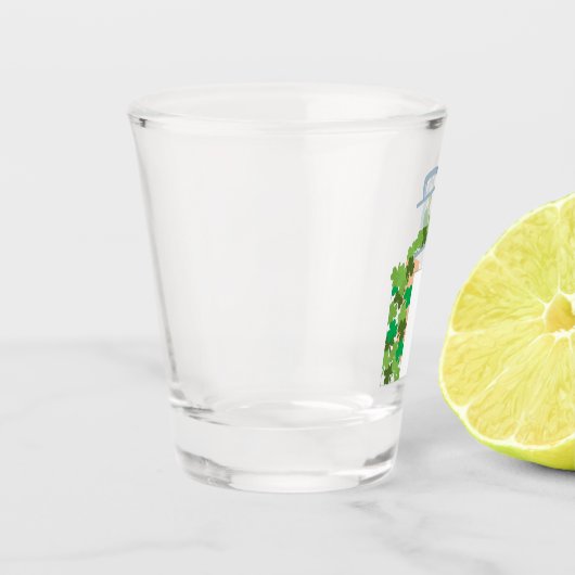 Irlands Flagge füllen Schnapsglas (Links)