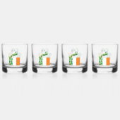 Irlands Flagge füllen Whiskyglas (Vorderseite)