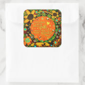 Irlands Glaubenstreich Quadratischer Aufkleber (Tasche)