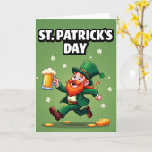 Irlands Glück St. Patrick Karte (Gelbe Blume)