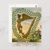 Irlands historische Embleme Postkarte (Vorne/Hinten)