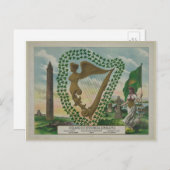 Irlands historische Embleme Postkarte (Vorne/Hinten)